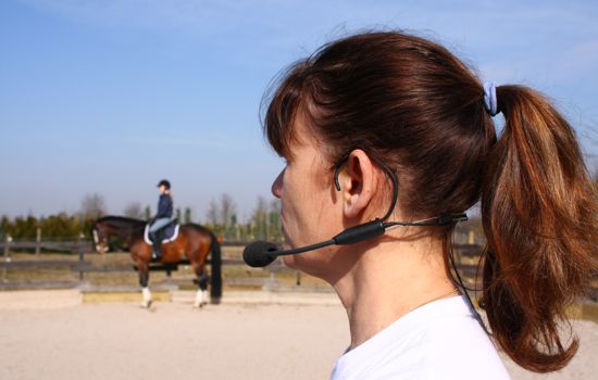 Coaching tijdens paardrijlessen